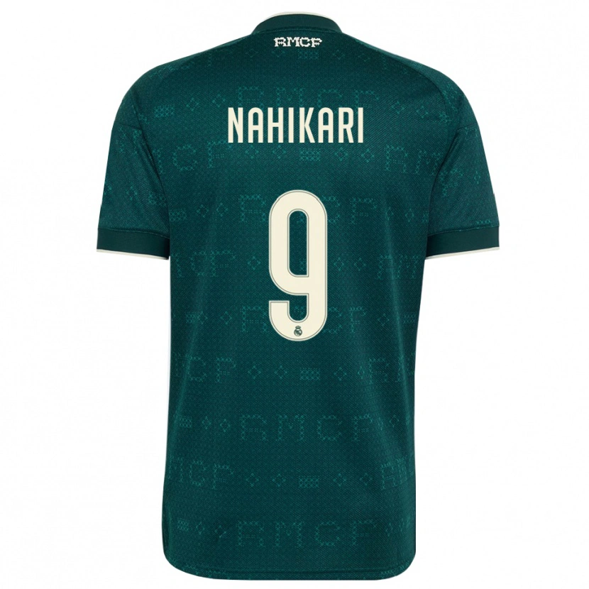 Danxen Barn Nahikari Garcia #9 Mörk Skiffergrå Vit Bortatröja Matchtröjor 2026/27 Tröjor T-Tröja