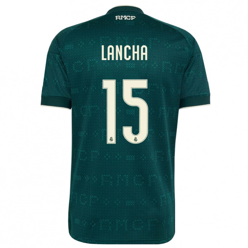 Danxen Barn Yeray Lancha #15 Mörk Skiffergrå Vit Bortatröja Matchtröjor 2026/27 Tröjor T-Tröja