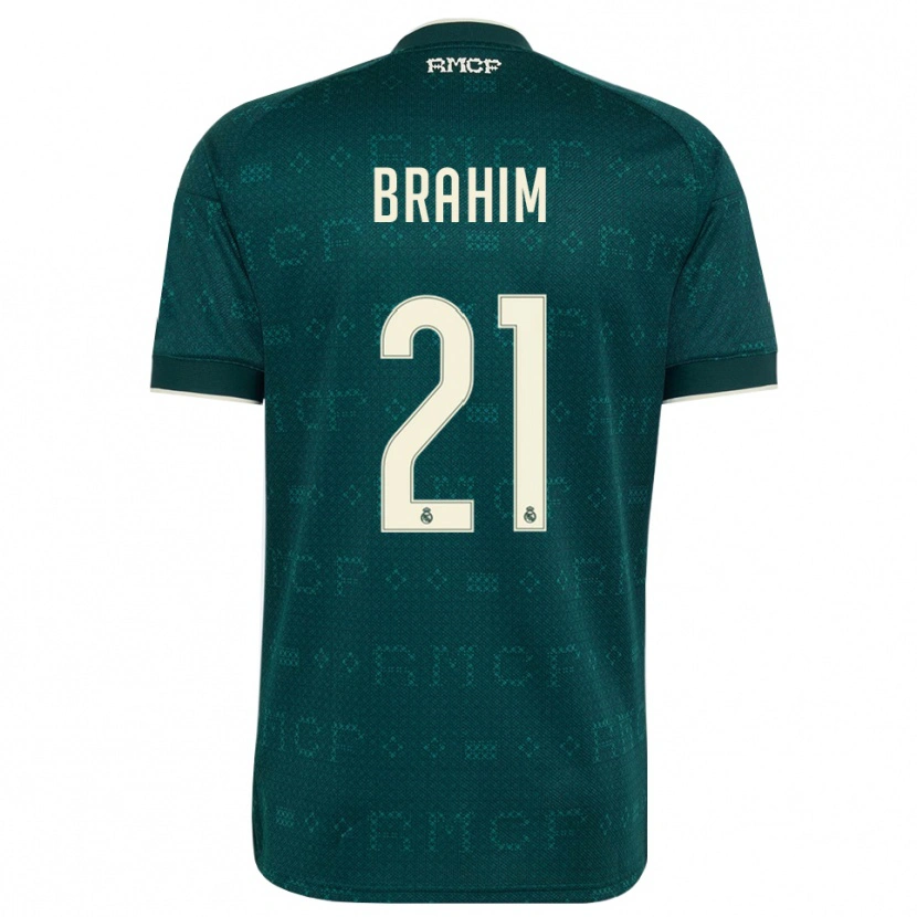 Danxen Barn Brahim Díaz #21 Mörk Skiffergrå Vit Bortatröja Matchtröjor 2026/27 Tröjor T-Tröja