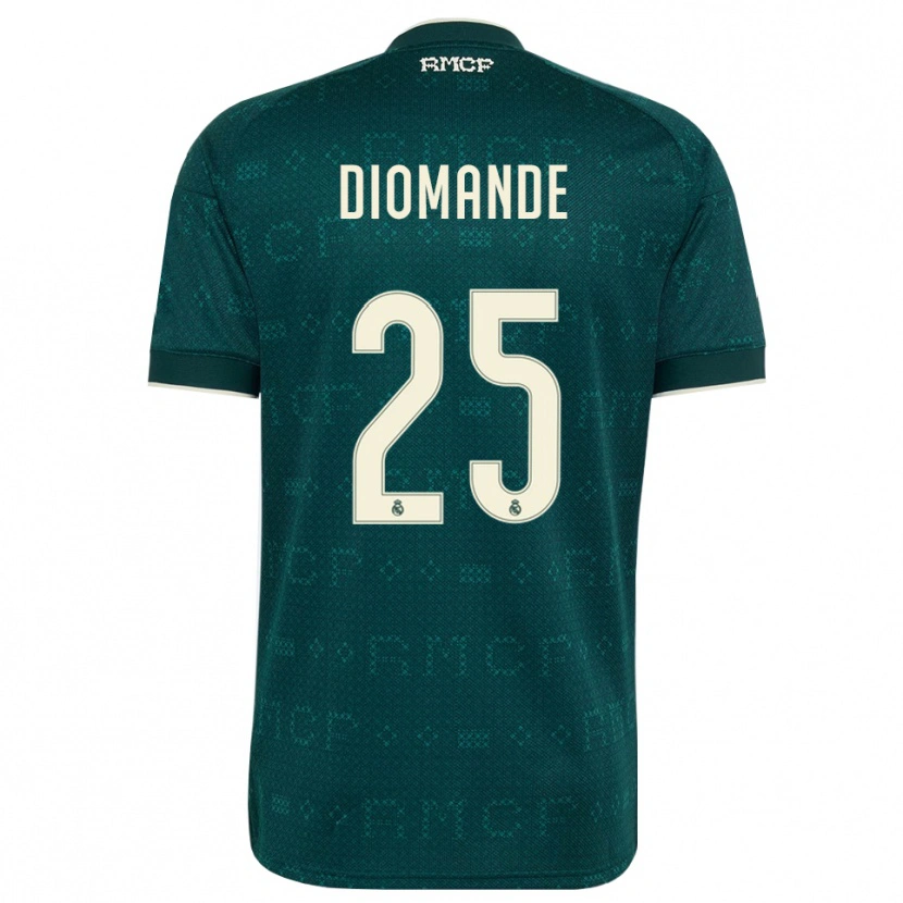Danxen Barn Yan Diomande #25 Mörk Skiffergrå Vit Bortatröja Matchtröjor 2026/27 Tröjor T-Tröja