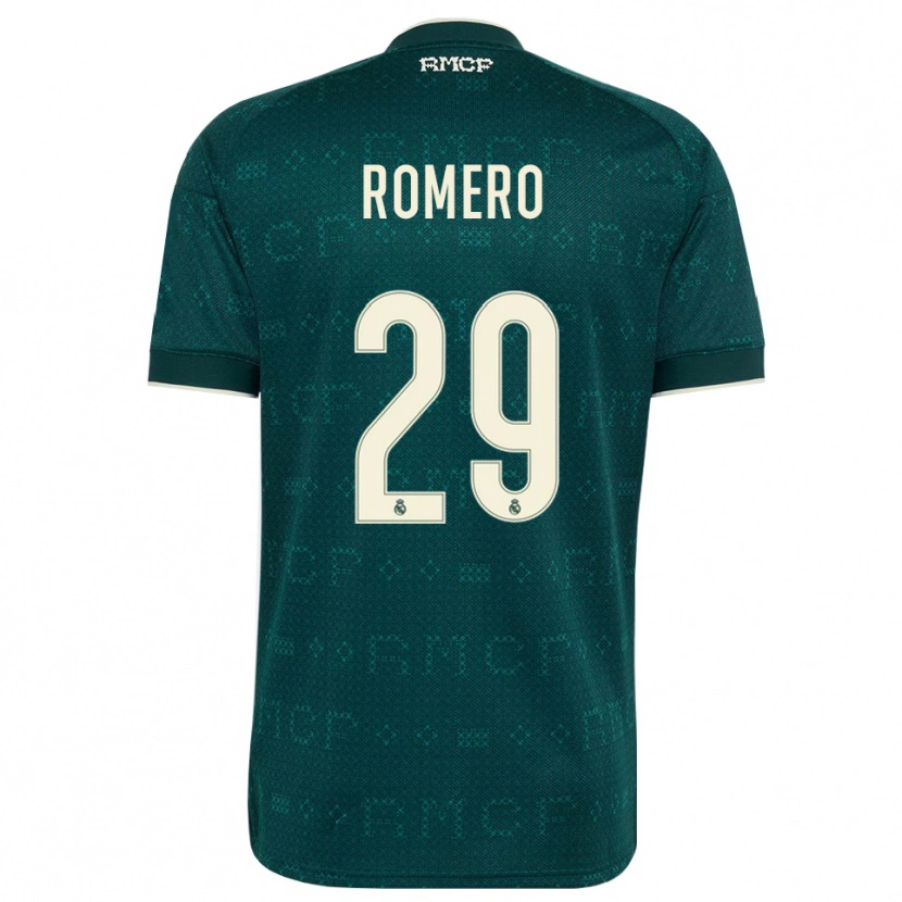 Danxen Barn Alfonso Romero #29 Mörk Skiffergrå Vit Bortatröja Matchtröjor 2026/27 Tröjor T-Tröja