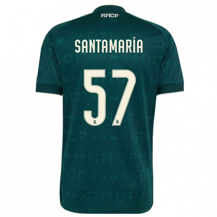 Danxen Barn Fran Santamaría #57 Mörk Skiffergrå Vit Bortatröja Matchtröjor 2026/27 Tröjor T-Tröja