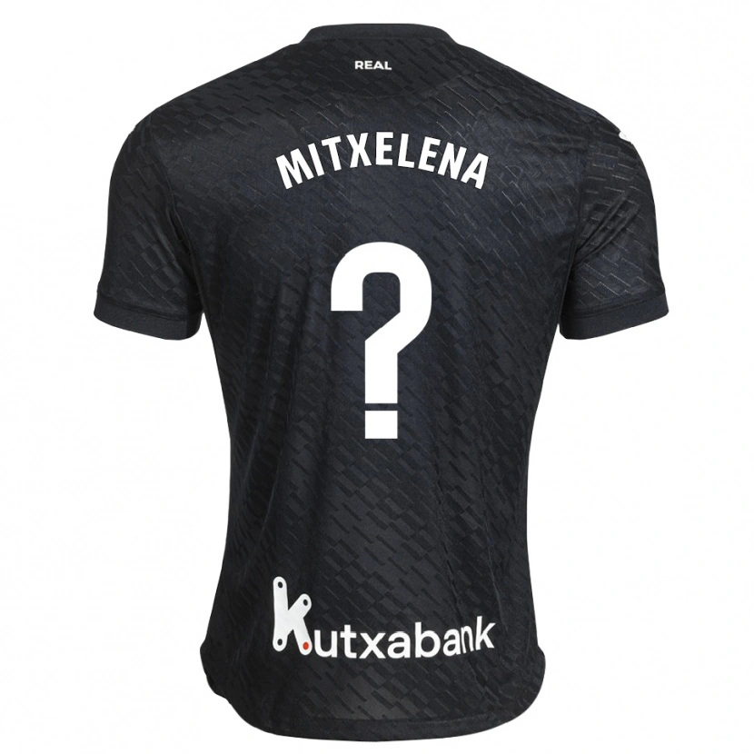 Danxen Barn Kemen Mitxelena #0 Svart Vit Bortatröja Matchtröjor 2026/27 Tröjor T-Tröja