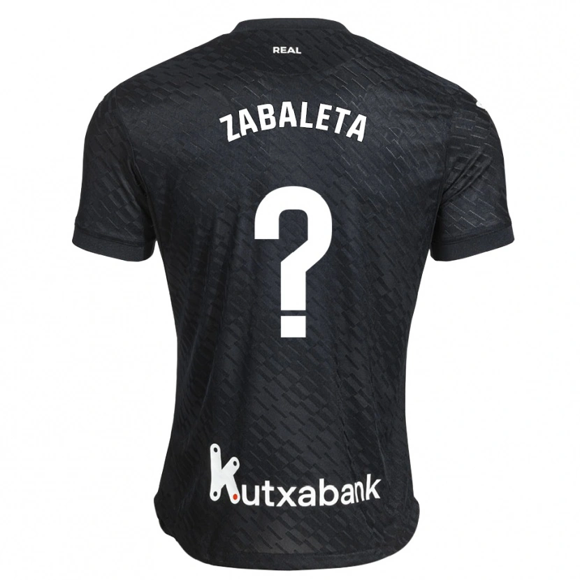 Danxen Barn Unax Zabaleta #0 Svart Vit Bortatröja Matchtröjor 2026/27 Tröjor T-Tröja