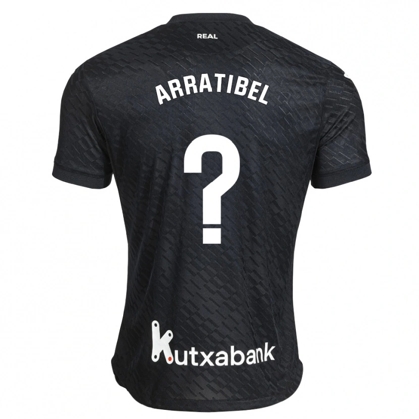 Danxen Barn Beñat Arratibel #0 Svart Vit Bortatröja Matchtröjor 2026/27 Tröjor T-Tröja