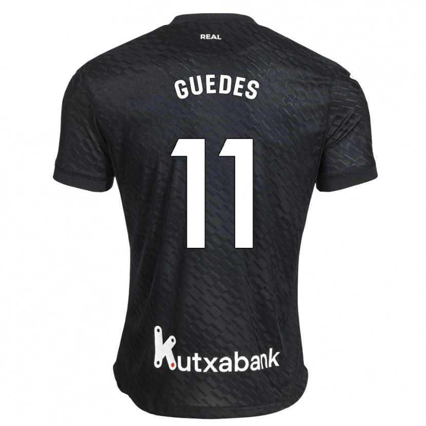 Danxen Barn Gonçalo Guedes #11 Svart Vit Bortatröja Matchtröjor 2026/27 Tröjor T-Tröja