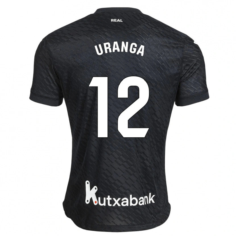 Danxen Barn Lander Uranga #12 Svart Vit Bortatröja Matchtröjor 2026/27 Tröjor T-Tröja