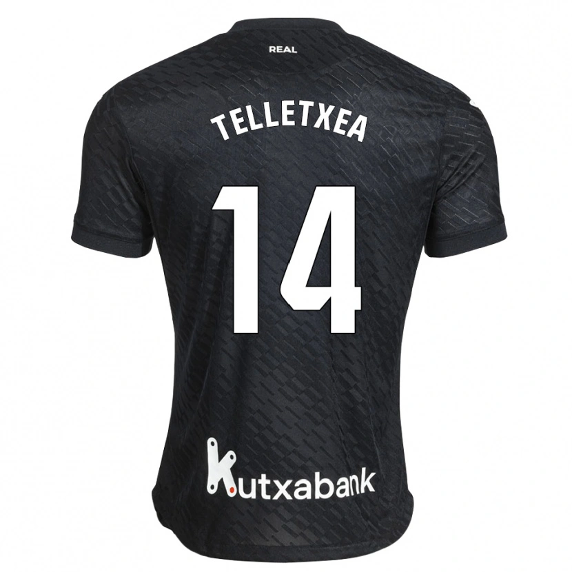 Danxen Barn Oihan Telletxea #14 Svart Vit Bortatröja Matchtröjor 2026/27 Tröjor T-Tröja