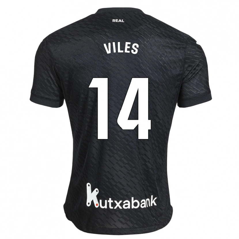 Danxen Barn Elene Viles #14 Svart Vit Bortatröja Matchtröjor 2026/27 Tröjor T-Tröja