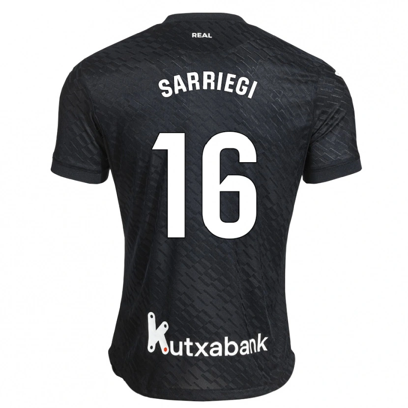 Danxen Barn Nora Sarriegi #16 Svart Vit Bortatröja Matchtröjor 2026/27 Tröjor T-Tröja