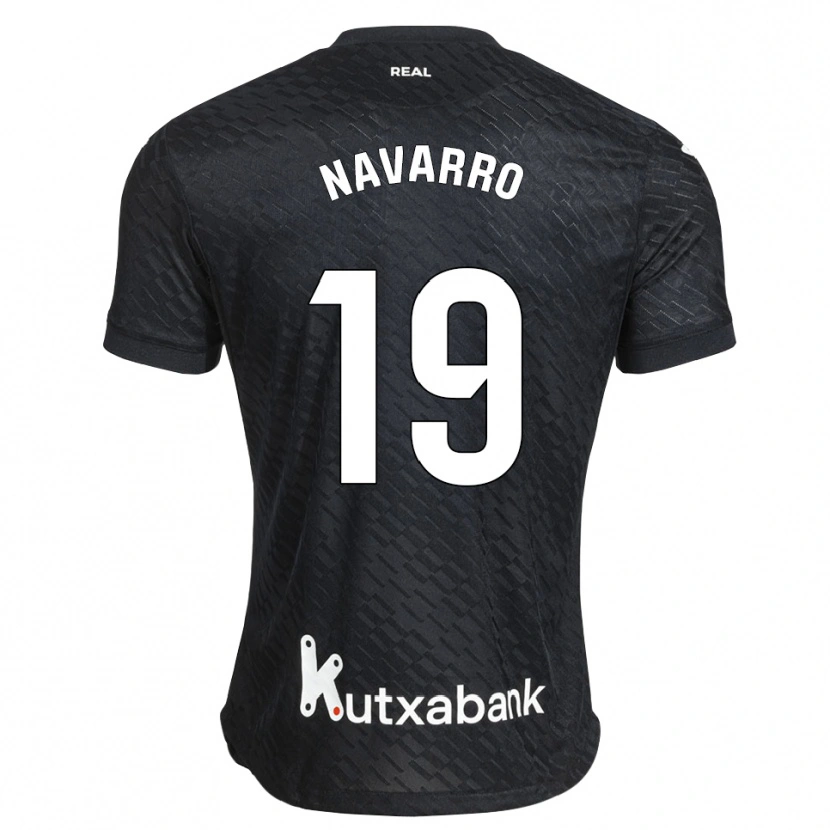 Danxen Barn Lorena Navarro #19 Svart Vit Bortatröja Matchtröjor 2026/27 Tröjor T-Tröja