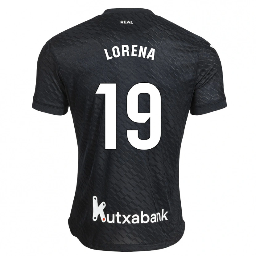 Danxen Barn Lorena Navarro Domínguez #19 Svart Vit Bortatröja Matchtröjor 2026/27 Tröjor T-Tröja