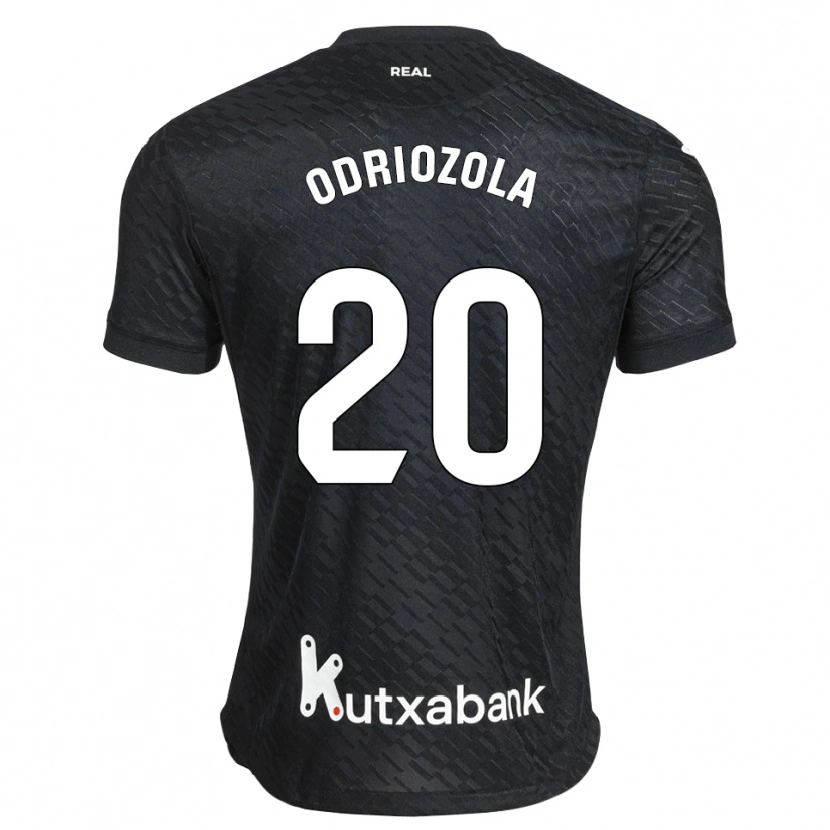Danxen Barn Álvaro Odriozola #20 Svart Vit Bortatröja Matchtröjor 2026/27 Tröjor T-Tröja