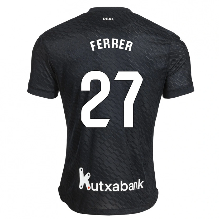 Danxen Barn Iker Ferrer #27 Svart Vit Bortatröja Matchtröjor 2026/27 Tröjor T-Tröja
