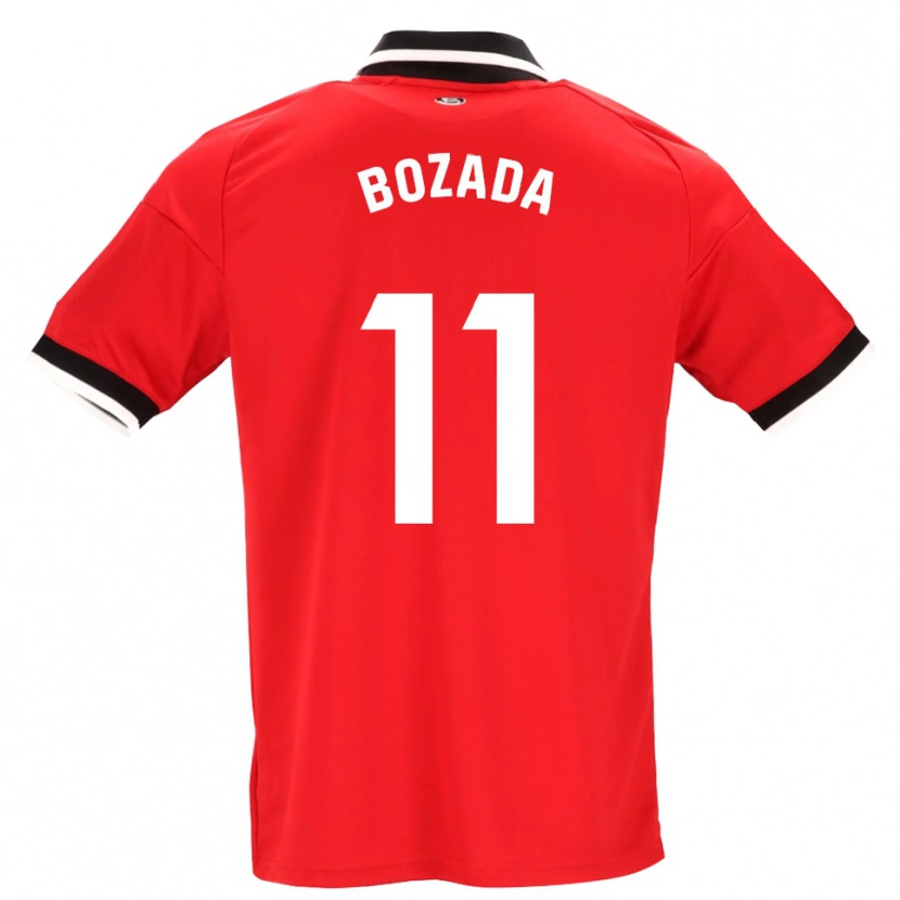 Danxen Barn José Antonio Bozada #11 Svart Vit Röd Bortatröja Matchtröjor 2026/27 Tröjor T-Tröja