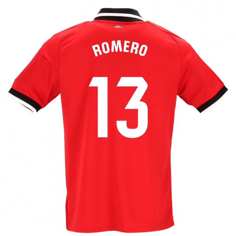 Danxen Barn Rafael Romero #13 Svart Vit Röd Bortatröja Matchtröjor 2026/27 Tröjor T-Tröja
