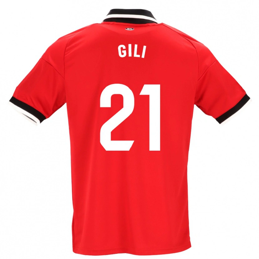 Danxen Barn Gemma Gili #21 Svart Vit Röd Bortatröja Matchtröjor 2026/27 Tröjor T-Tröja