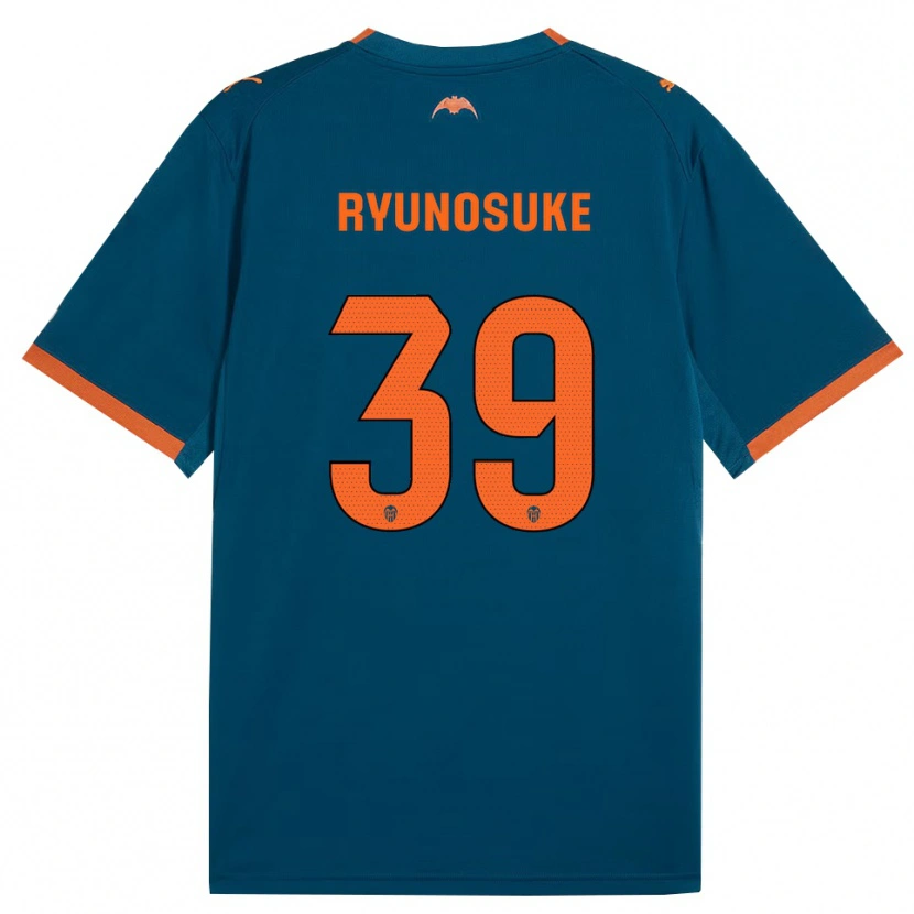 Danxen Barn Ryunosuke Sato #39 Stålblå Orange Bortatröja Matchtröjor 2026/27 Tröjor T-Tröja