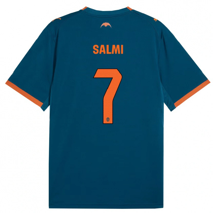 Danxen Barn Iina Salmi #7 Stålblå Orange Bortatröja Matchtröjor 2026/27 Tröjor T-Tröja