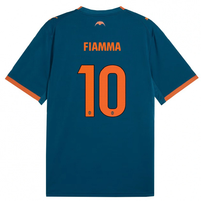 Danxen Barn Fiamma #10 Stålblå Orange Bortatröja Matchtröjor 2026/27 Tröjor T-Tröja