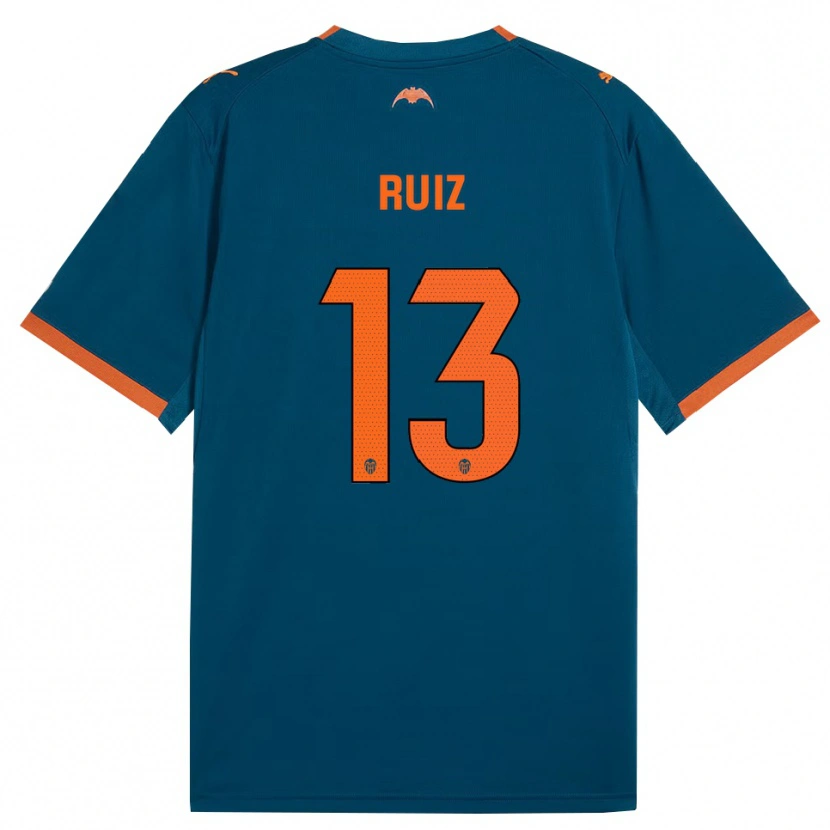 Danxen Barn Nil Ruiz #13 Stålblå Orange Bortatröja Matchtröjor 2026/27 Tröjor T-Tröja