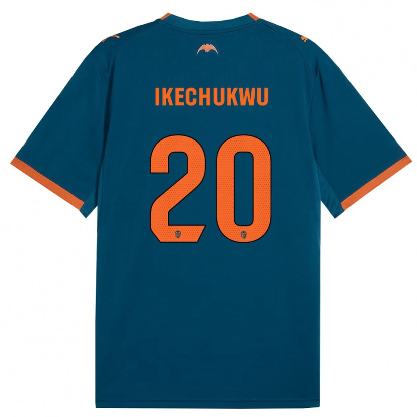 Danxen Barn Jerry Ikechukwu #20 Stålblå Orange Bortatröja Matchtröjor 2026/27 Tröjor T-Tröja