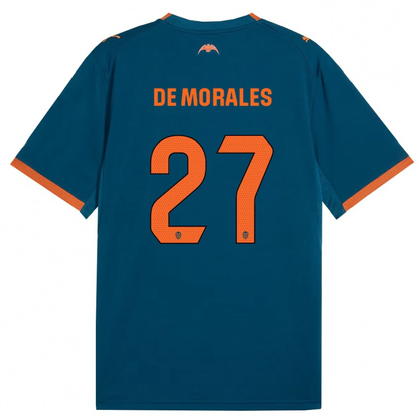 Danxen Barn Rubén Muñoz De Morales #27 Stålblå Orange Bortatröja Matchtröjor 2026/27 Tröjor T-Tröja