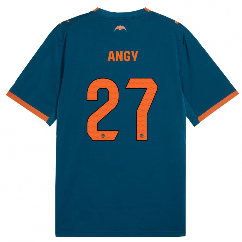 Danxen Barn Angy #27 Stålblå Orange Bortatröja Matchtröjor 2026/27 Tröjor T-Tröja