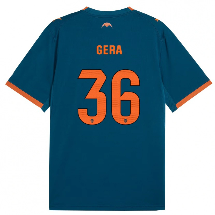 Danxen Barn Alin Gera #36 Stålblå Orange Bortatröja Matchtröjor 2026/27 Tröjor T-Tröja