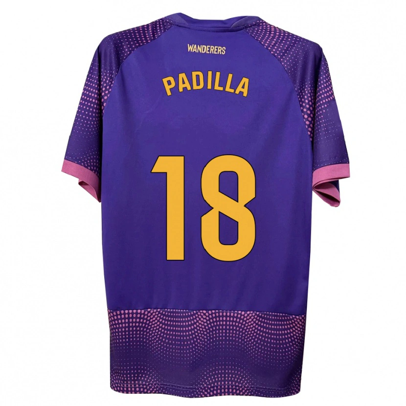 Danxen Barn Álvaro Padilla #18 Lila Vit Rosa Bortatröja Matchtröjor 2026/27 Tröjor T-Tröja