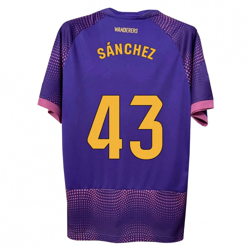 Danxen Barn Diego Sánchez #43 Lila Vit Rosa Bortatröja Matchtröjor 2026/27 Tröjor T-Tröja