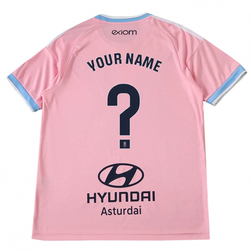 Danxen Barn Ditt Namn #0 Kornblå Rosa Bortatröja Matchtröjor 2026/27 Tröjor T-Tröja