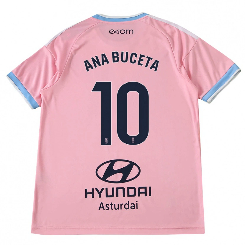 Danxen Barn Ana Buceta #10 Kornblå Rosa Bortatröja Matchtröjor 2026/27 Tröjor T-Tröja