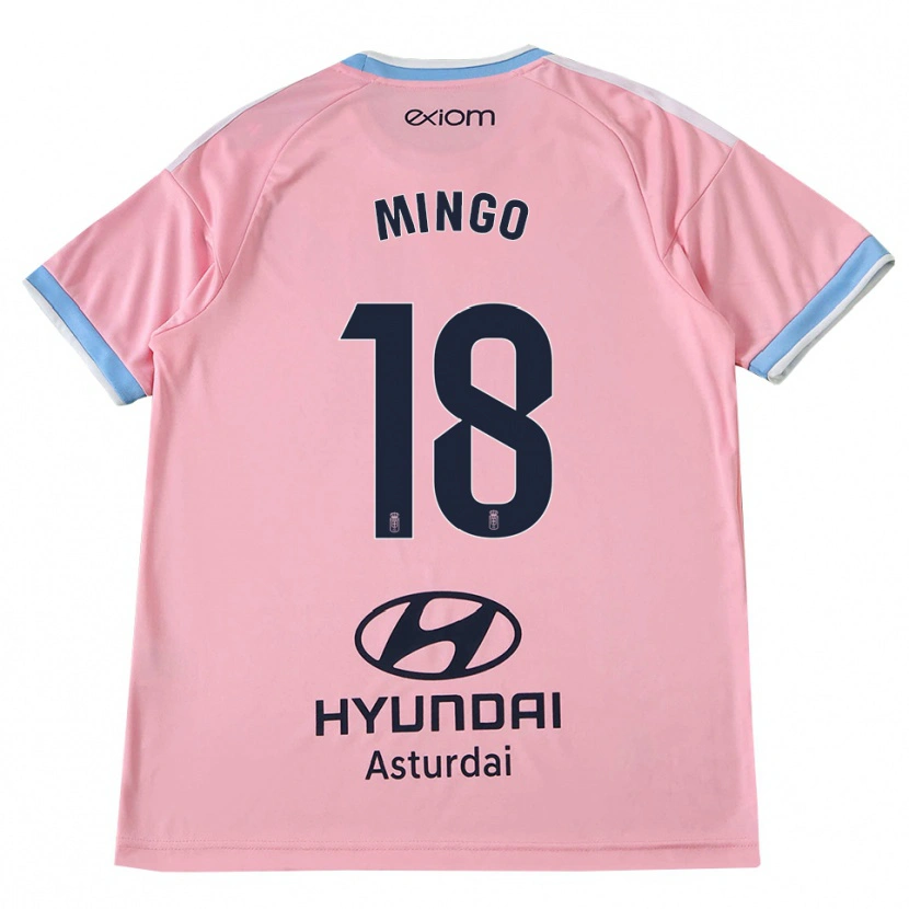 Danxen Barn Víctor Mingo #18 Kornblå Rosa Bortatröja Matchtröjor 2026/27 Tröjor T-Tröja