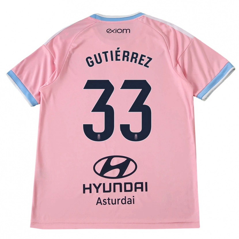 Danxen Barn Raúl Gutiérrez #33 Kornblå Rosa Bortatröja Matchtröjor 2026/27 Tröjor T-Tröja