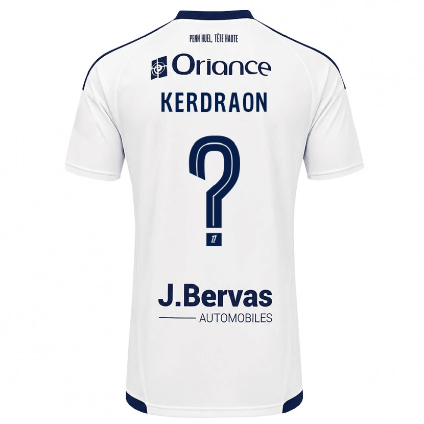 Danxen Barn Jade Kerdraon #0 Marinblå Vit Bortatröja Matchtröjor 2026/27 Tröjor T-Tröja