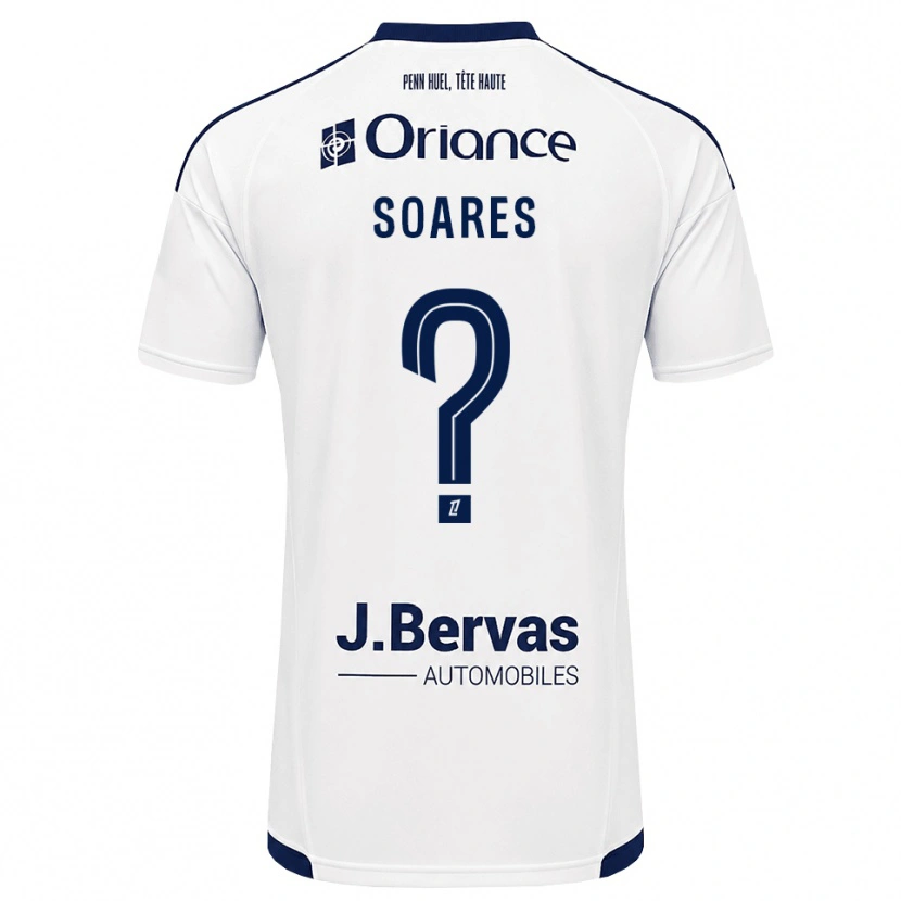Danxen Barn Louane Das Neves Soares #0 Marinblå Vit Bortatröja Matchtröjor 2026/27 Tröjor T-Tröja