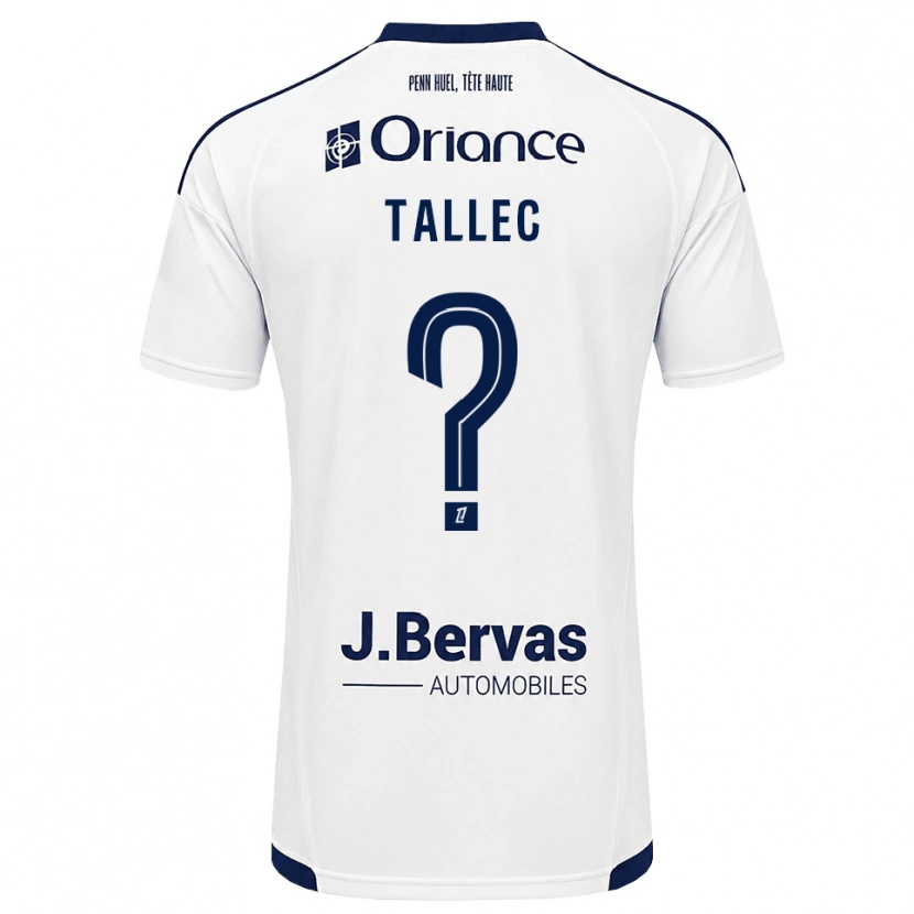 Danxen Barn Ylionna Tallec #0 Marinblå Vit Bortatröja Matchtröjor 2026/27 Tröjor T-Tröja