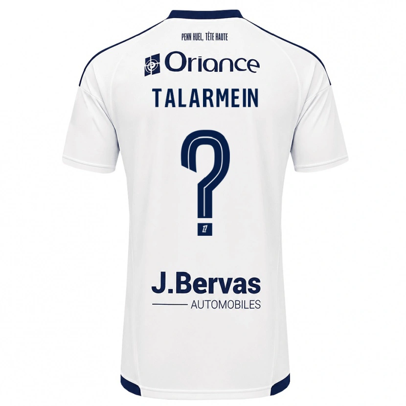 Danxen Barn Manon Talarmein #0 Marinblå Vit Bortatröja Matchtröjor 2026/27 Tröjor T-Tröja