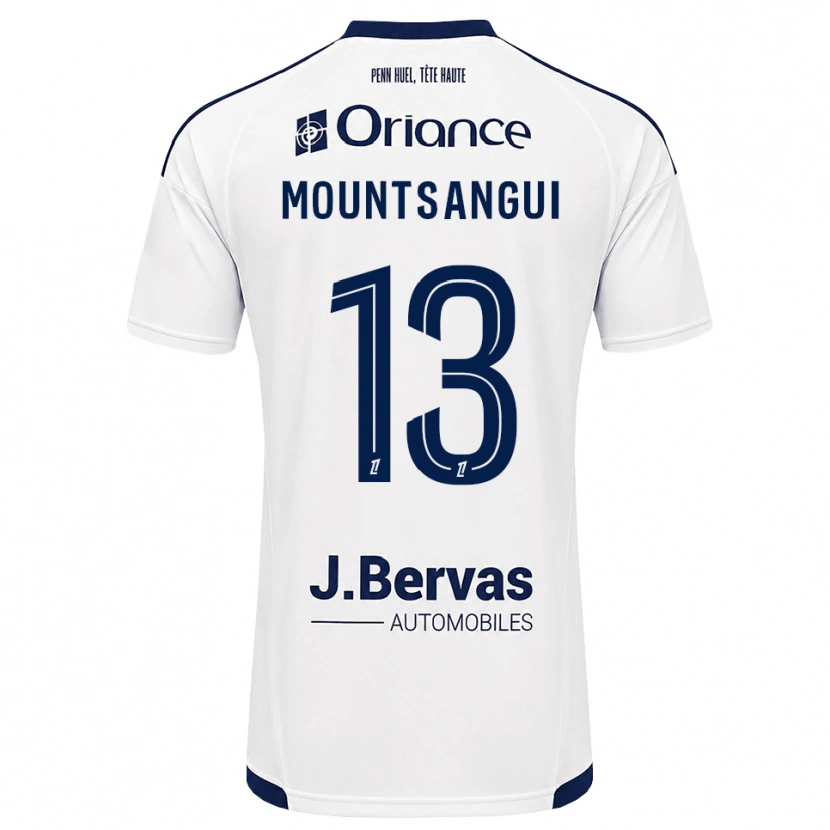 Danxen Barn Warren Mountsangui #13 Marinblå Vit Bortatröja Matchtröjor 2026/27 Tröjor T-Tröja