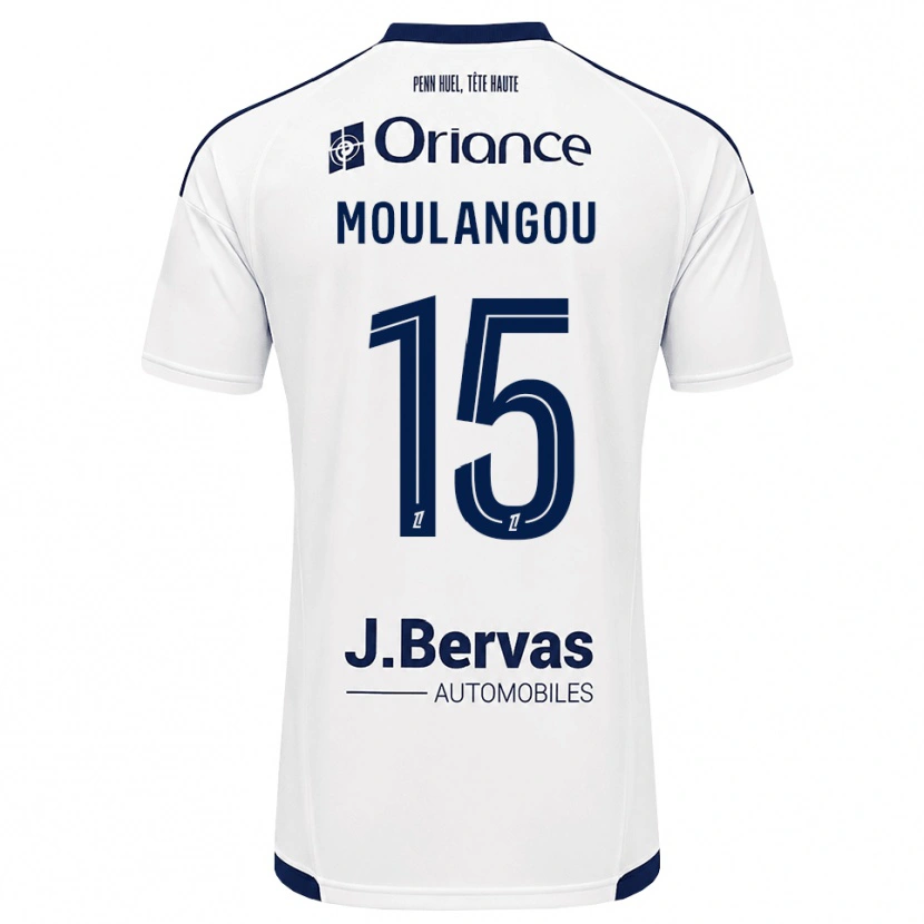 Danxen Barn Kenan Moulangou #15 Marinblå Vit Bortatröja Matchtröjor 2026/27 Tröjor T-Tröja