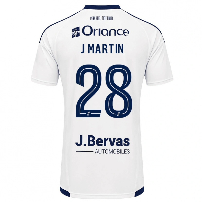 Danxen Barn Jonas Martin #28 Marinblå Vit Bortatröja Matchtröjor 2026/27 Tröjor T-Tröja