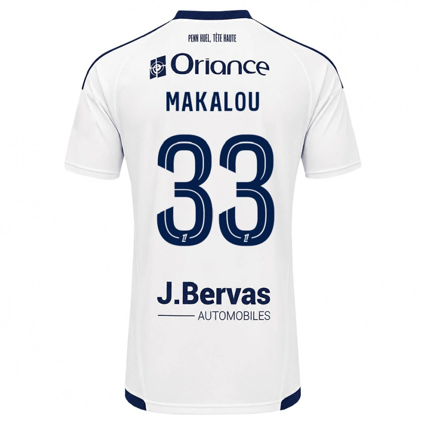 Danxen Barn Hamidou Makalou #33 Marinblå Vit Bortatröja Matchtröjor 2026/27 Tröjor T-Tröja