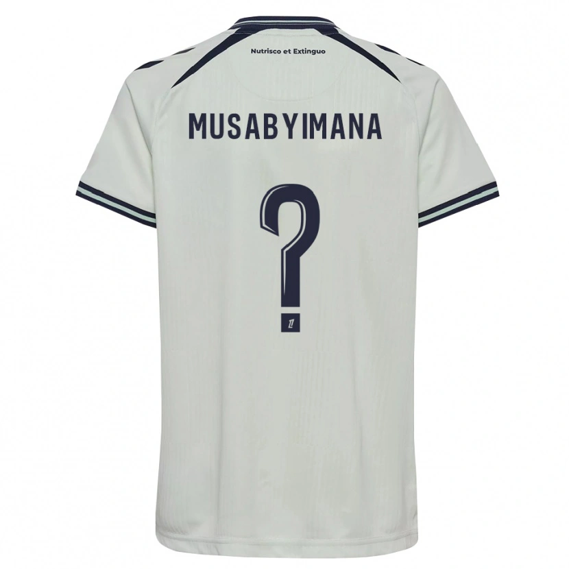 Danxen Barn Thierry Musabyimana #0 Midnattsblå Vit Bortatröja Matchtröjor 2026/27 Tröjor T-Tröja
