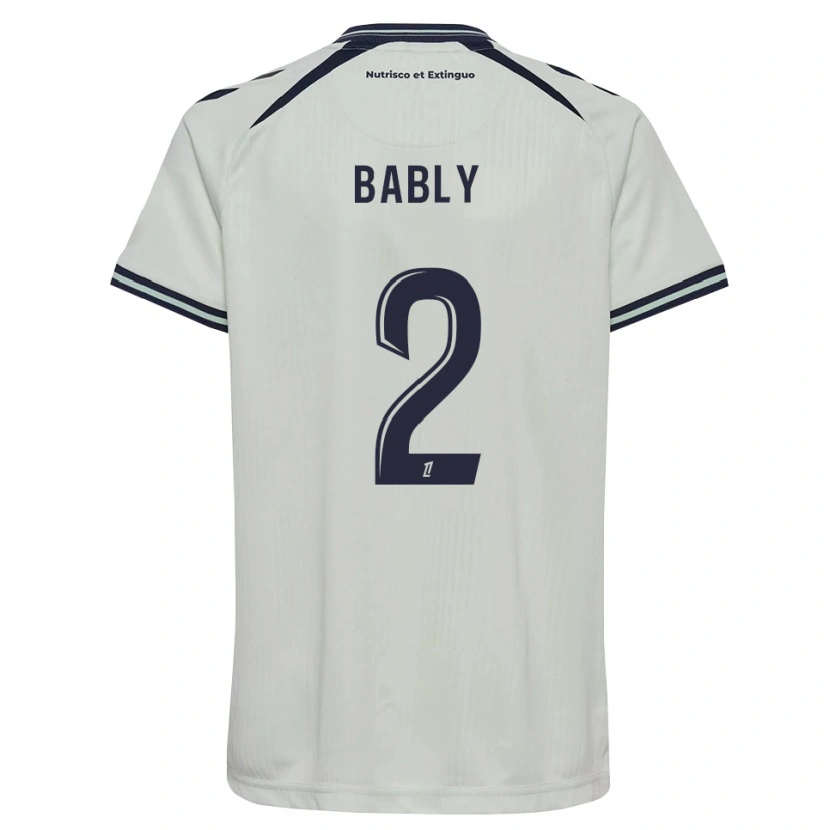 Danxen Barn Emmanuel Bably #2 Midnattsblå Vit Bortatröja Matchtröjor 2026/27 Tröjor T-Tröja