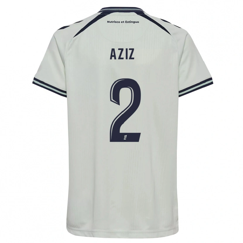 Danxen Barn Hayman Aziz #2 Midnattsblå Vit Bortatröja Matchtröjor 2026/27 Tröjor T-Tröja