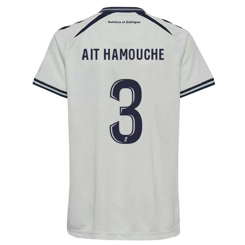 Danxen Barn Massyl Ait Hamouche #3 Midnattsblå Vit Bortatröja Matchtröjor 2026/27 Tröjor T-Tröja