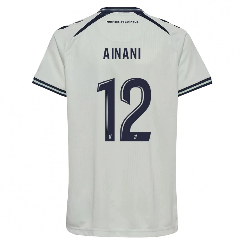 Danxen Barn Sufyan Ainani #12 Midnattsblå Vit Bortatröja Matchtröjor 2026/27 Tröjor T-Tröja