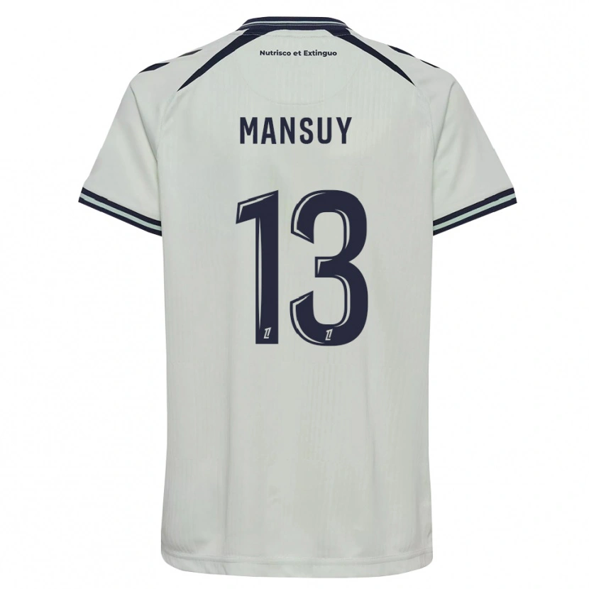 Danxen Barn Héloïse Mansuy #13 Midnattsblå Vit Bortatröja Matchtröjor 2026/27 Tröjor T-Tröja