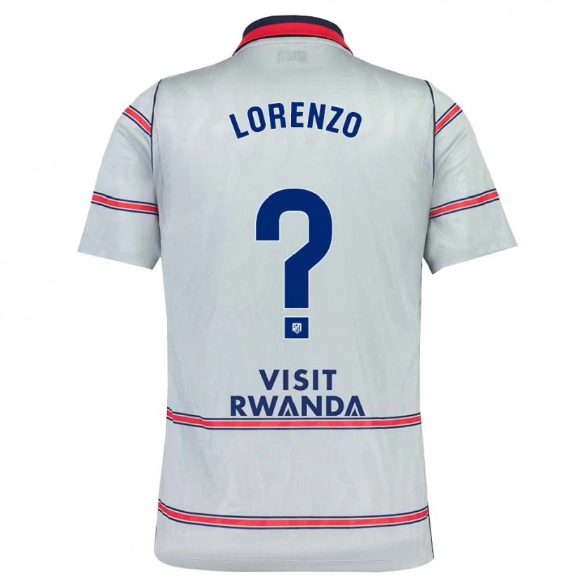 Danxen Barn Óscar Lorenzo #0 Grå Röd Marinblå Tredjesatsen Matchtröjor 2026/27 Tröjor T-Tröja